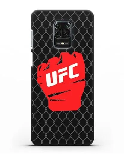 Чехол с изображенем UFC Перчатка силиконовый для Xiaomi Redmi Note 9S