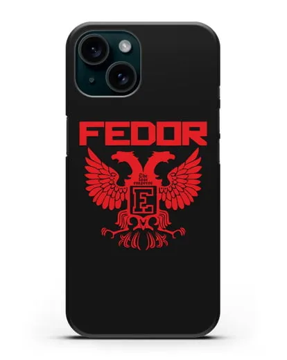 Чехол с гербом Fedor The Last Emperor силиконовый для iPhone 15
