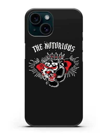 Чехол с логотипом The Notorious силиконовый для iPhone 15