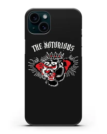 Чехол с логотипом The Notorious силиконовый для iPhone 15 Plus