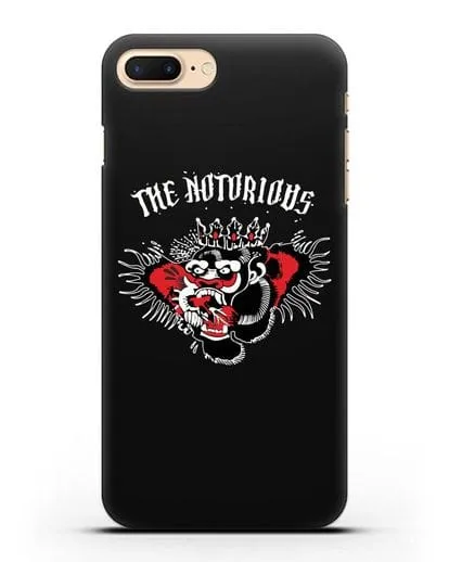 Чехол с логотипом The Notorious силиконовый для iPhone 8 Plus