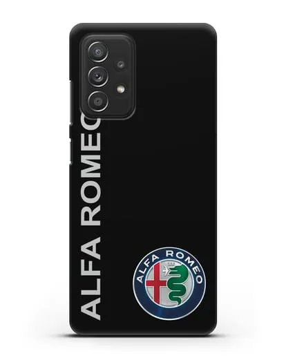 Чехол с надписью Alfa Romeo и логотипом силиконовый для Samsung Galaxy A53