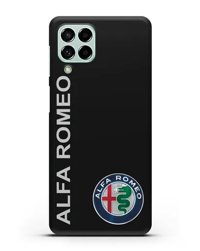 Чехол с надписью Alfa Romeo и логотипом силиконовый для Samsung Galaxy M53 [SM-M536]