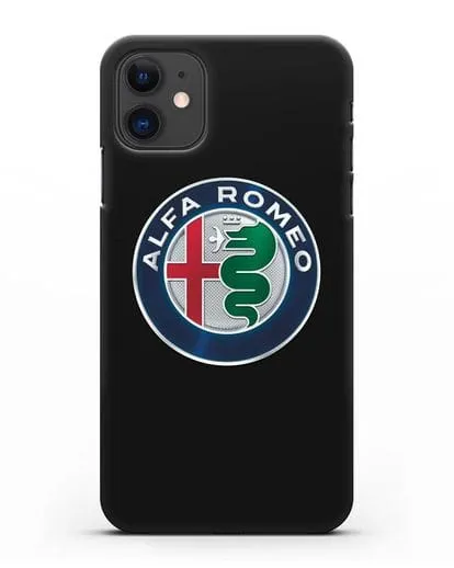 Чехол с логотипом Alfa Romeo силиконовый для iPhone 11