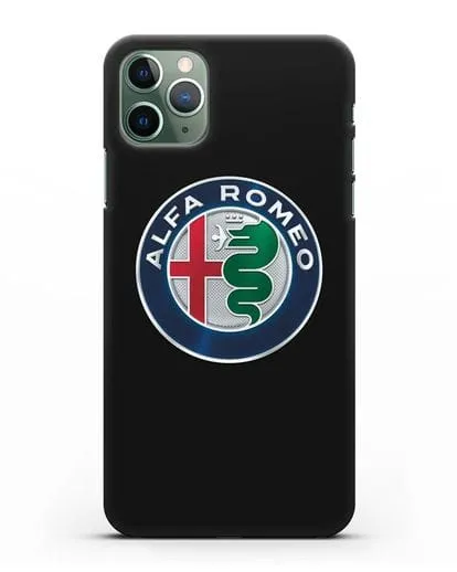 Чехол с логотипом Alfa Romeo силиконовый для iPhone 11 Pro