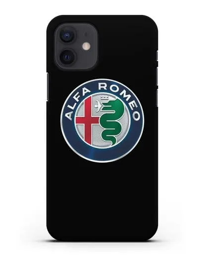 Чехол с логотипом Alfa Romeo силиконовый для iPhone 12