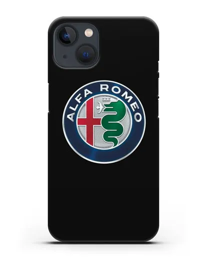 Чехол с логотипом Alfa Romeo силиконовый для iPhone 13