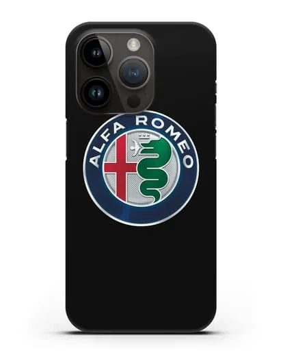 Чехол с логотипом Alfa Romeo силиконовый для iPhone 14 Pro