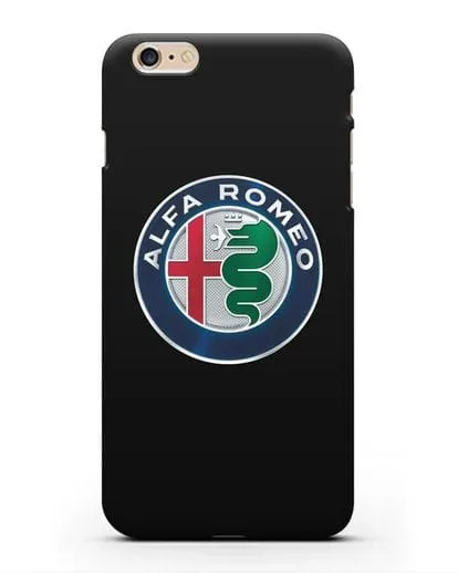 Чехол с логотипом Alfa Romeo силиконовый для iPhone 6s Plus