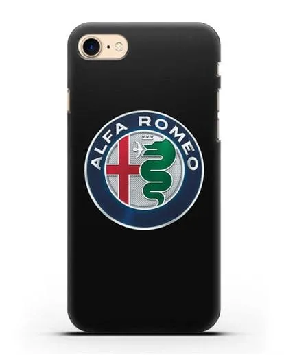 Чехол с логотипом Alfa Romeo силиконовый для iPhone 7