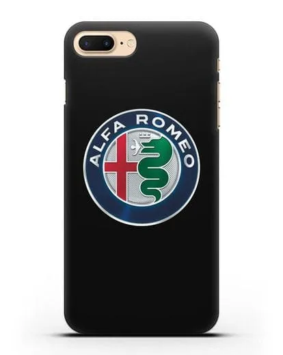 Чехол с логотипом Alfa Romeo силиконовый для iPhone 8 Plus