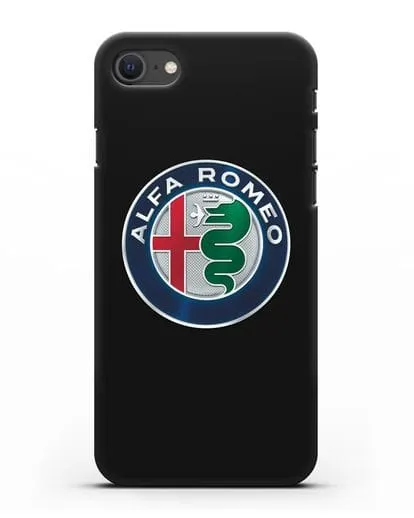 Чехол с логотипом Alfa Romeo силиконовый для iPhone SE 2020