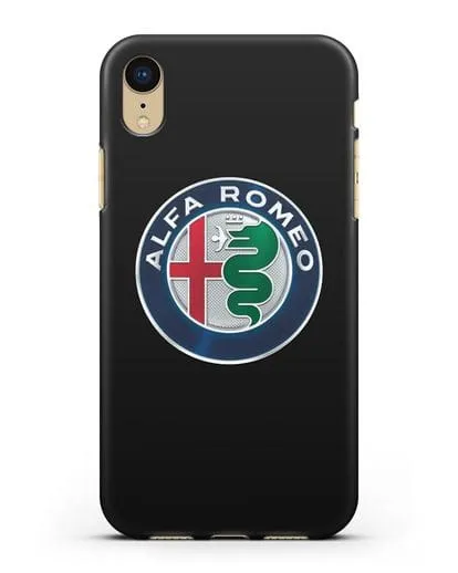Чехол с логотипом Alfa Romeo силиконовый для iPhone XR