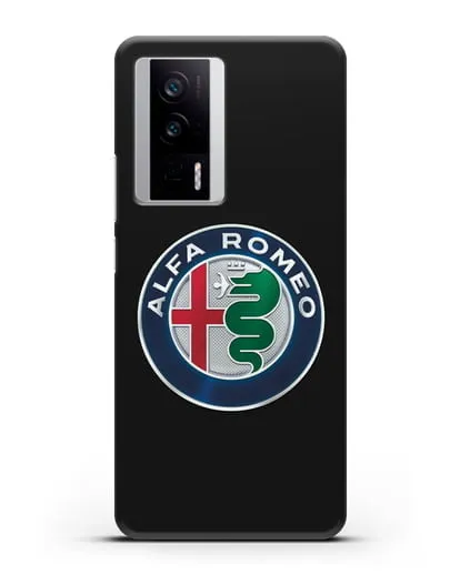 Чехол с логотипом Alfa Romeo силиконовый для Xiaomi Poco F5 Pro