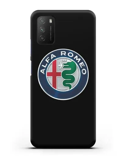 Чехол с логотипом Alfa Romeo силиконовый для Xiaomi Poco M3