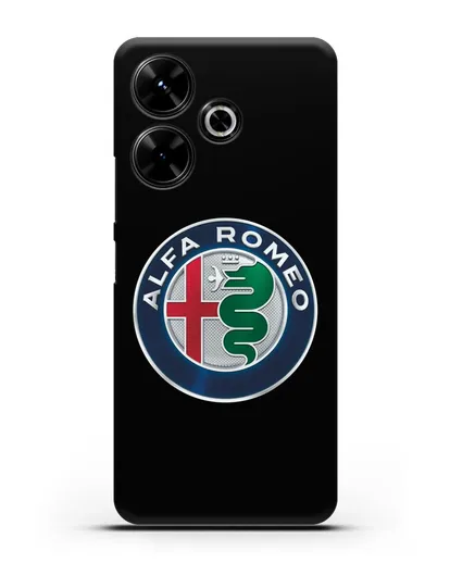 Чехол с логотипом Alfa Romeo силиконовый для Xiaomi Poco M6
