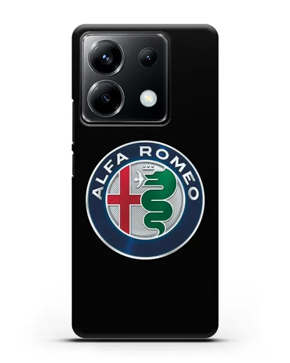 Чехол с логотипом Alfa Romeo силиконовый для Xiaomi Poco X6