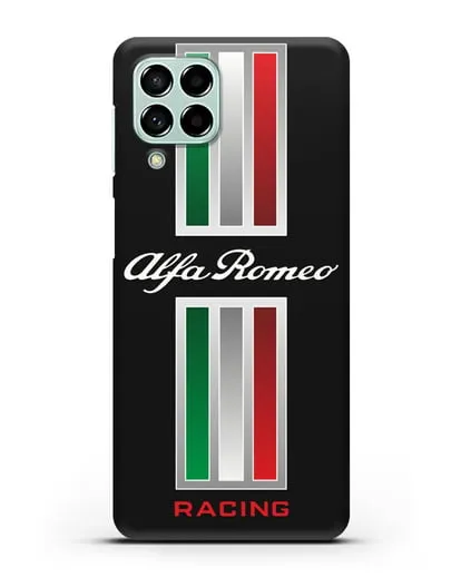 Чехол с логотипом Альфа Ромео силиконовый для Samsung Galaxy M53 [SM-M536]