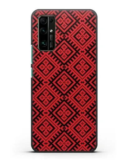 Чехол с белорусским орнаментом и символом Чистота силиконовый для Honor 30