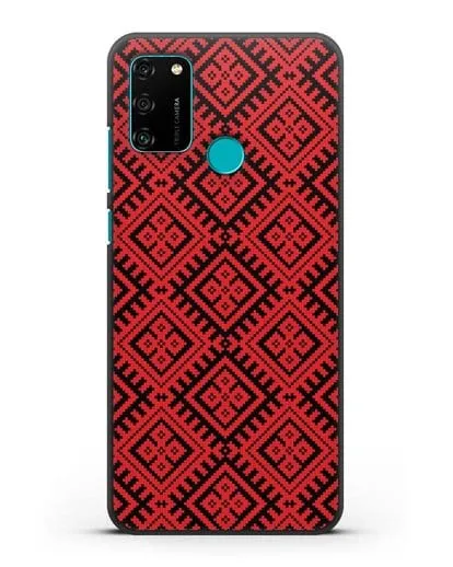 Чехол с белорусским орнаментом и символом Чистота силиконовый для Honor 9A