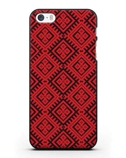 Чехол с белорусским орнаментом и символом Чистота силиконовый для iPhone 5/5s/SE