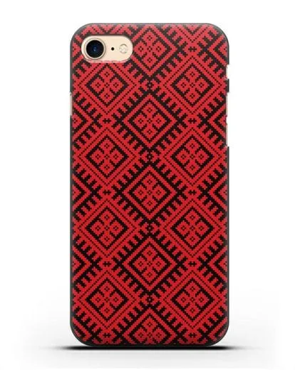 Чехол с белорусским орнаментом и символом Чистота силиконовый для iPhone 7