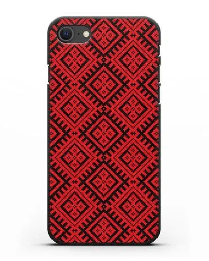 Чехол с белорусским орнаментом и символом Чистота силиконовый для iPhone SE 2020