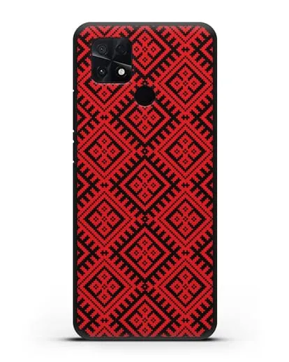 Чехол с белорусским орнаментом и символом Чистота силиконовый для Xiaomi Poco C40