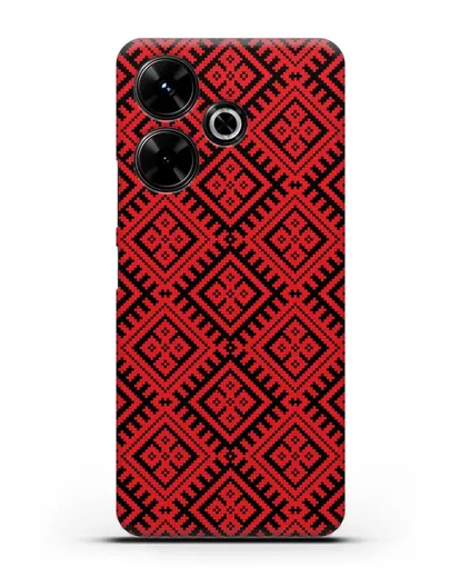 Чехол с белорусским орнаментом и символом Чистота силиконовый для Xiaomi Poco M6