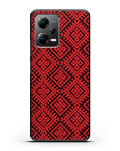 Чехол с белорусским орнаментом и символом Чистота силиконовый для Xiaomi Poco X5