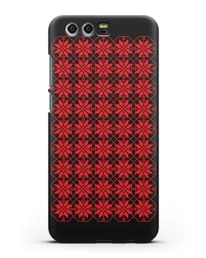 Чехол с белорусским орнаментом и символом Богатство силиконовый для Honor 9