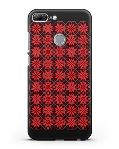 Чехол с белорусским орнаментом и символом Богатство силиконовый для Honor 9 Lite