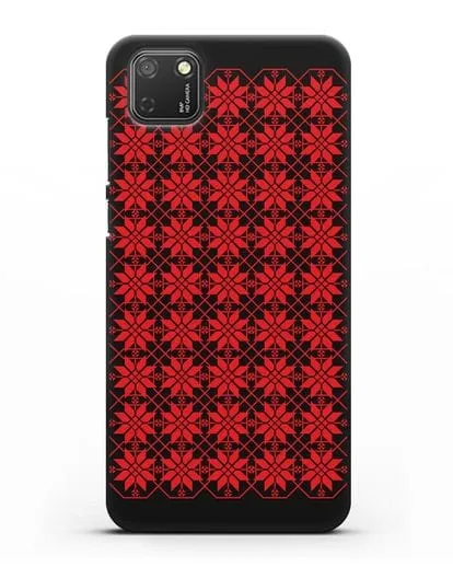 Чехол с белорусским орнаментом и символом Богатство силиконовый для Honor 9S