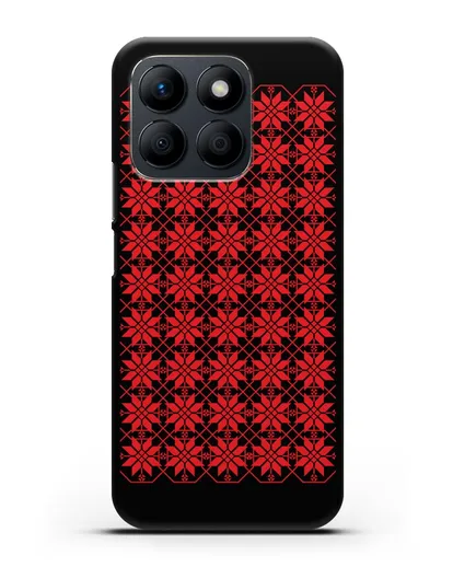 Чехол с белорусским орнаментом и символом Богатство силиконовый для Honor X8b