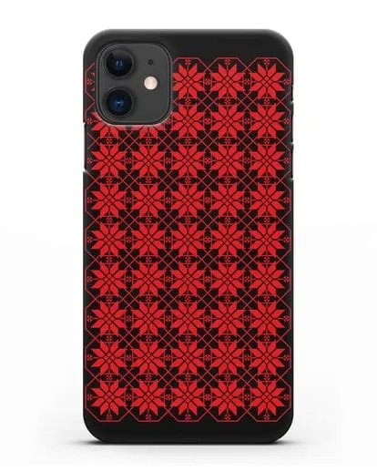 Чехол с белорусским орнаментом и символом Богатство силиконовый для iPhone 11