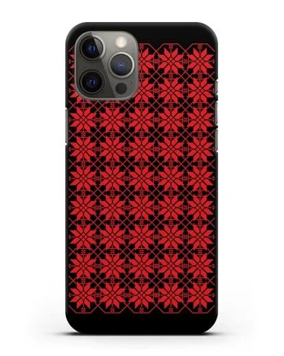 Чехол с белорусским орнаментом и символом Богатство силиконовый для iPhone 12 Pro Max