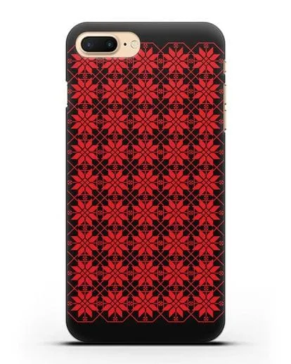 Чехол с белорусским орнаментом и символом Богатство силиконовый для iPhone 7 Plus