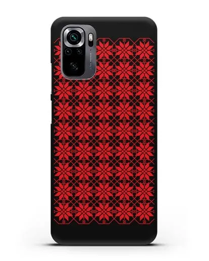 Чехол с белорусским орнаментом и символом Богатство силиконовый для Xiaomi Poco M5s