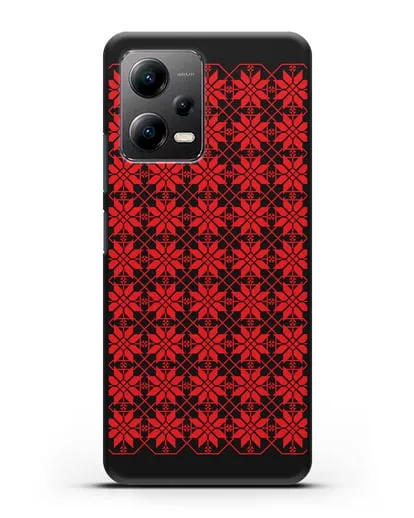 Чехол с белорусским орнаментом и символом Богатство силиконовый для Xiaomi Poco X5