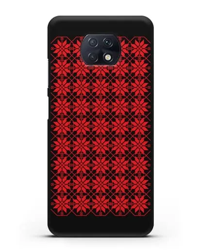 Чехол с белорусским орнаментом и символом Богатство силиконовый для Xiaomi Redmi Note 9T