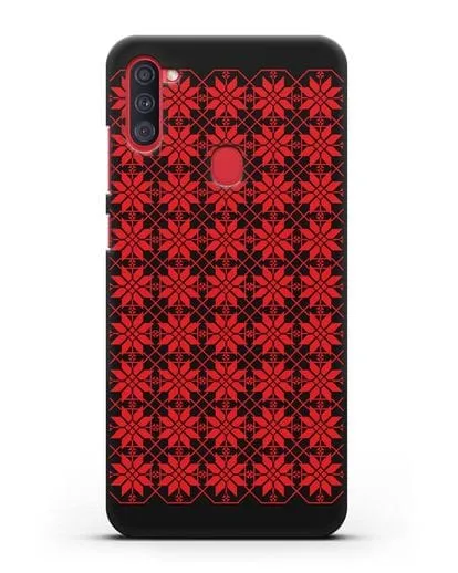 Чехол с белорусским орнаментом и символом Богатство силиконовый для Samsung Galaxy A11 [SM-A115F]