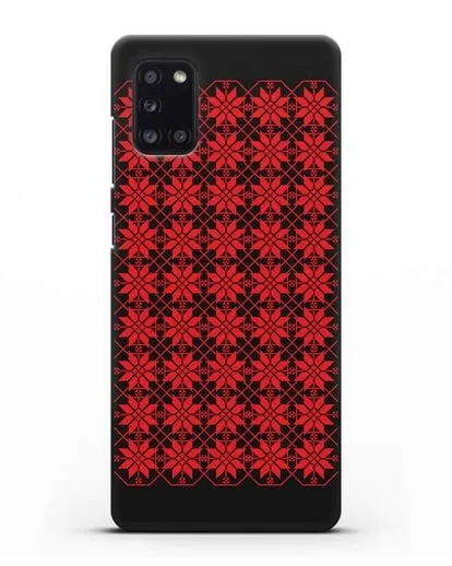 Чехол с белорусским орнаментом и символом Богатство силиконовый для Samsung Galaxy A31 [SM-A315F]