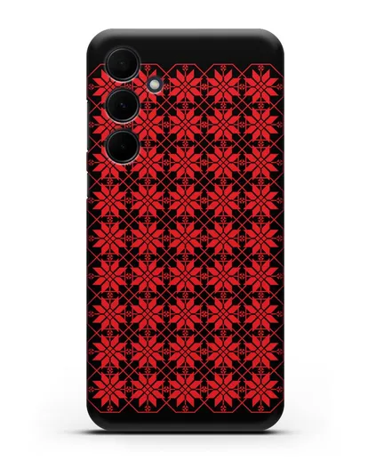 Чехол с белорусским орнаментом и символом Богатство силиконовый для Samsung Galaxy A55 [SM-A556]