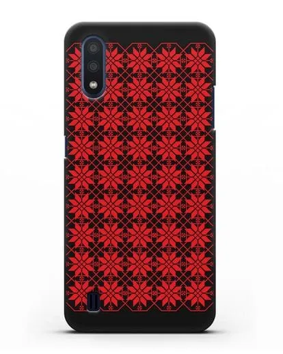 Чехол с белорусским орнаментом и символом Богатство силиконовый для Samsung Galaxy M01 [SM-M015F]