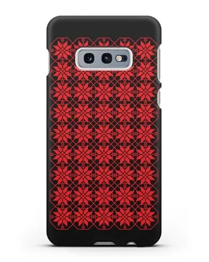 Чехол с белорусским орнаментом и символом Богатство силиконовый для Samsung Galaxy S10e [SM-G970F]