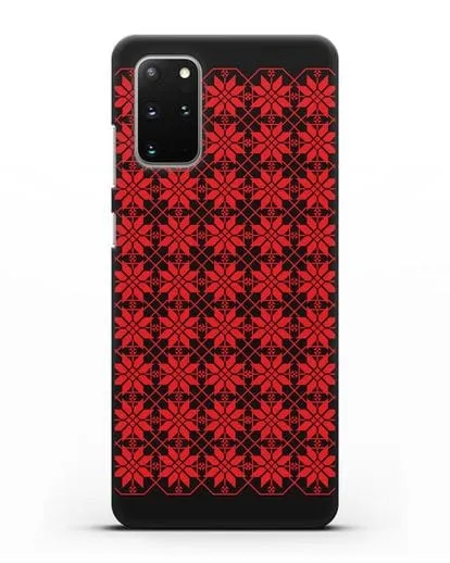 Чехол с белорусским орнаментом и символом Богатство силиконовый для Samsung Galaxy S20 Plus [SM-G985F]