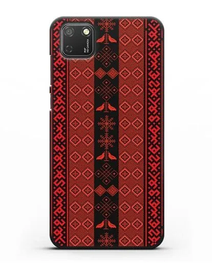 Чехол с белорусским орнаментом и символами Любовь, Чистота силиконовый для Honor 9S