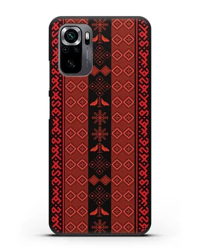 Чехол с белорусским орнаментом и символами Любовь, Чистота силиконовый для Xiaomi Poco M5s