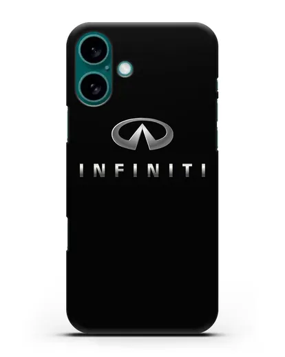 Чехол с логотипом Infiniti силиконовый для iPhone 16 Plus