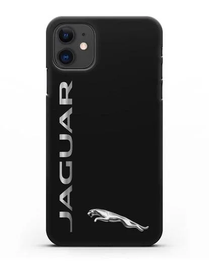 Чехол с надписью Jaguar и логотипом силиконовый для iPhone 11